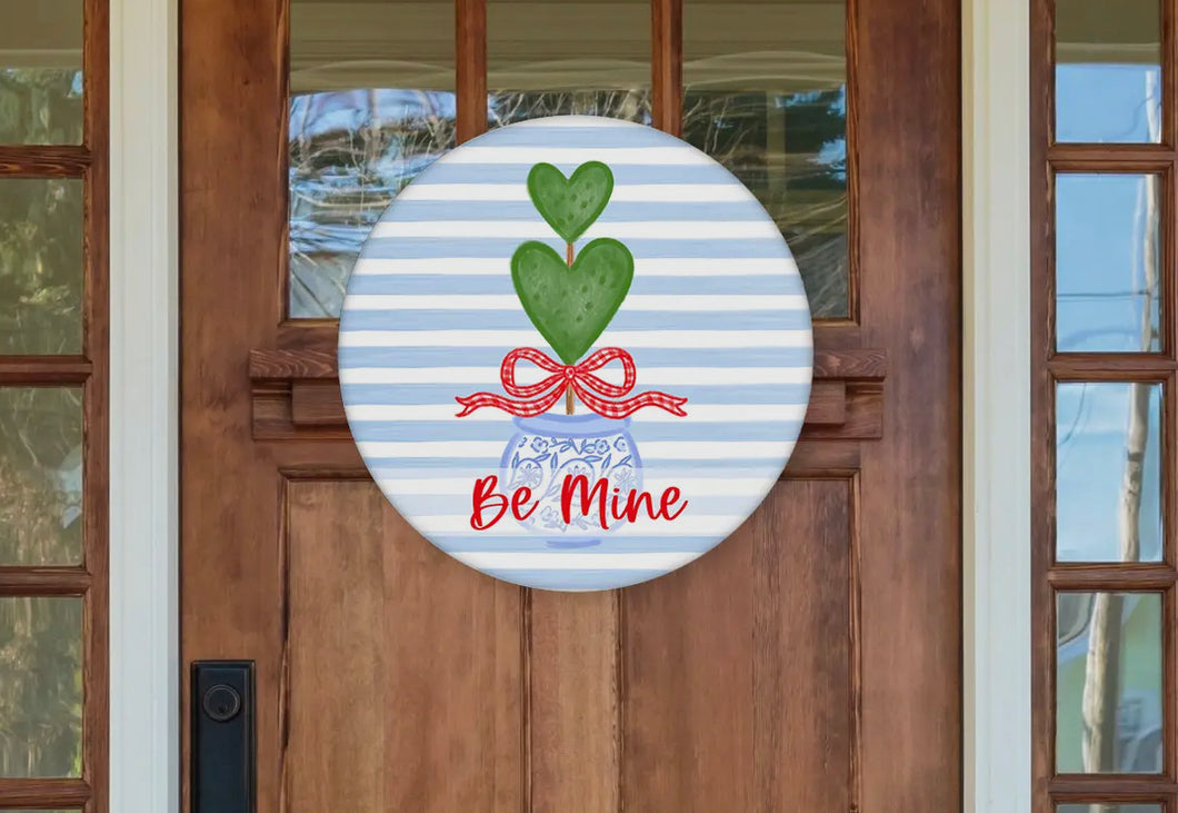 Be Mine Wooden Door Hanger