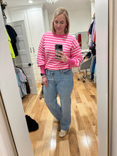 Load image into Gallery viewer, Light Weight Pink Striped Sweater